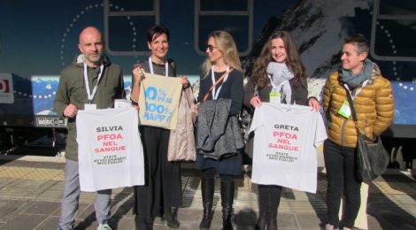 Domenica 22 aprile 2018 i No Pfas accerchiano la Miteni a Trissino