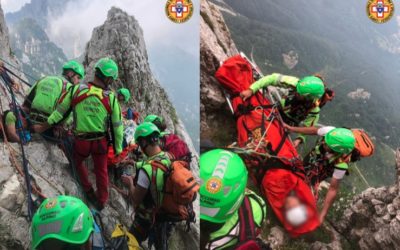 Alpinista recuperata in parete sul Baffelan