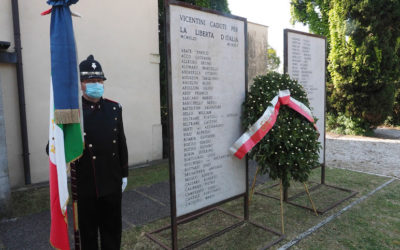 25 aprile 2020 a Vicenza, corona d’alloro al museo del Risorgimento e della Resistenza [VIDEO]