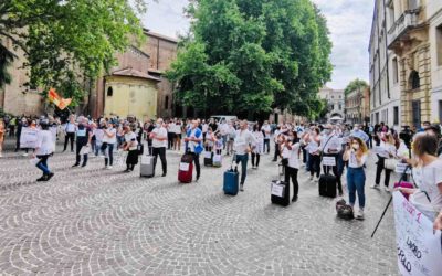 A Padova Forza Nuova protesta contro la dittatura sanitaria