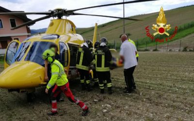 A Gallio si rovescia col mini-quad, portato in elicottero all’ospedale