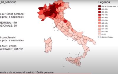 L’evoluzione reale dell’epidemia da Covid-19 in Italia in un video di Andrea Berni [VIDEO]