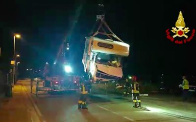 Perdita di gas da camper fuori strada: sul posto i Vigili del Fuoco [VIDEO]