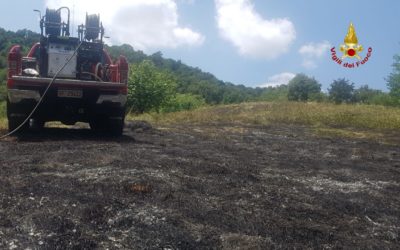Clima torrido e secco e sui Berici prendono fuoco i campi