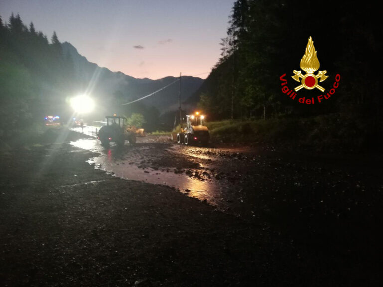 Nubifragio in Cadore: salvata coppia con bimbo