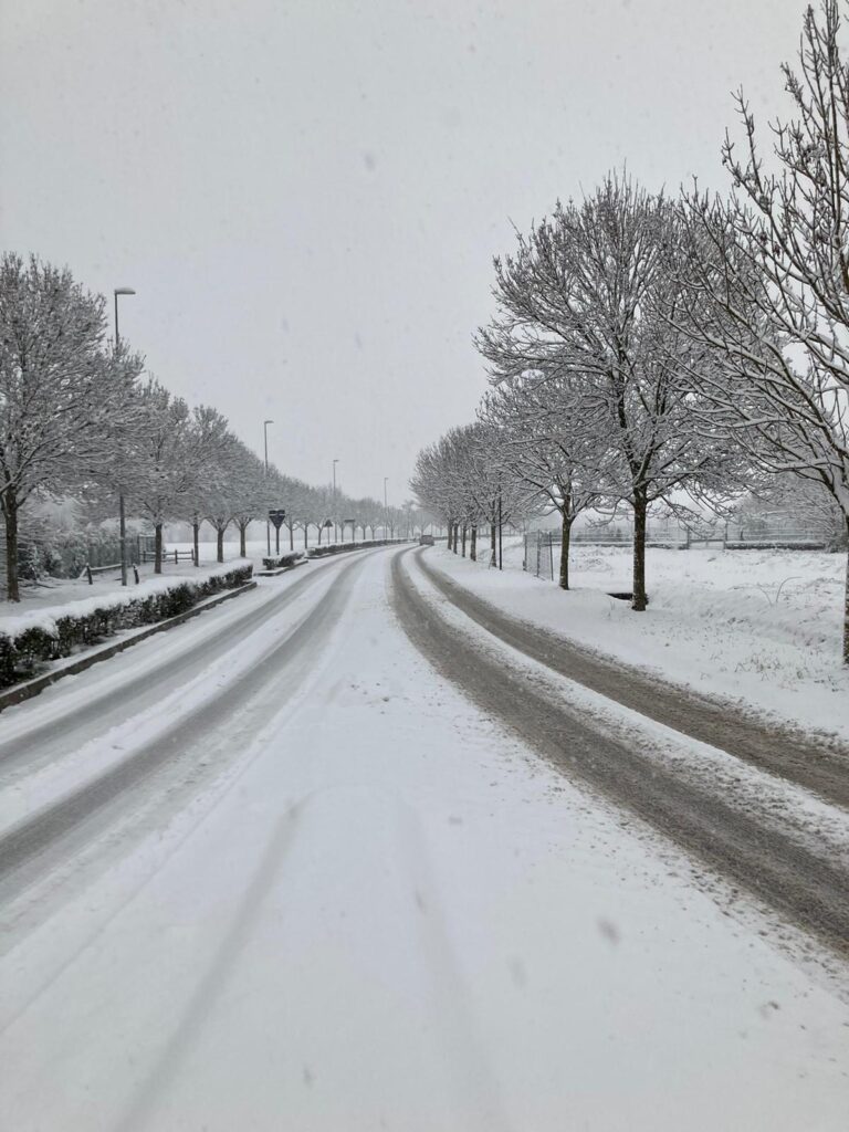 Neve in pianura – Mezzi al lavoro dalla notte con il sale: a Vicenza città 25 spazzaneve in funzione