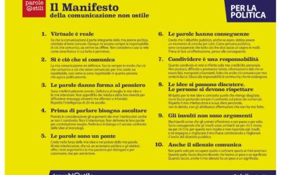 Marano Vicentino aderisce al Manifesto della comunicazione non ostile!