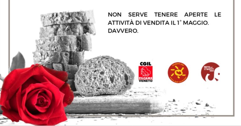 Una rosa per le lavoratrici e i lavoratori del Commercio il Primo Maggio
