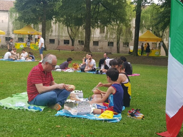 Nei giardini di Villa Contarini come ad Hyde Park di Londra con Coldiretti